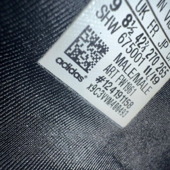 Men's Black Adidas X - Picture 6 of 6